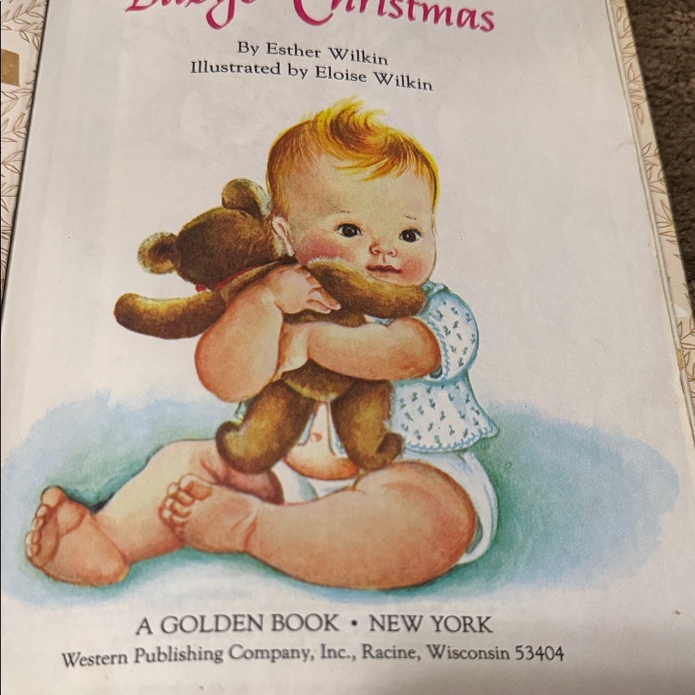 Vintage 1959 Classic Children's Book Baby's Christmas Little Golden - Picture 7 of 16